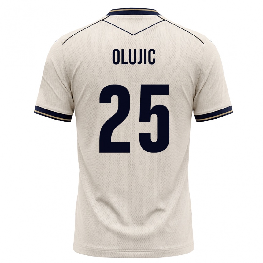 גברים כדורגל Romeo Olujic #25 לבן מבריק כחול דיו הרחק ג'רזי 2026/27
