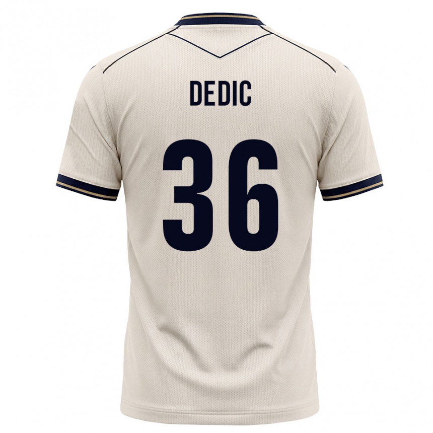 גברים כדורגל Jakov Dedic #36 לבן מבריק כחול דיו הרחק ג'רזי 2026/27