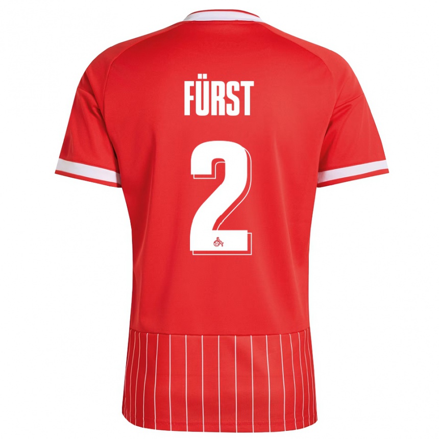 גברים כדורגל David Fürst #2 ירוק אדום לבן הרחק ג'רזי 2026/27