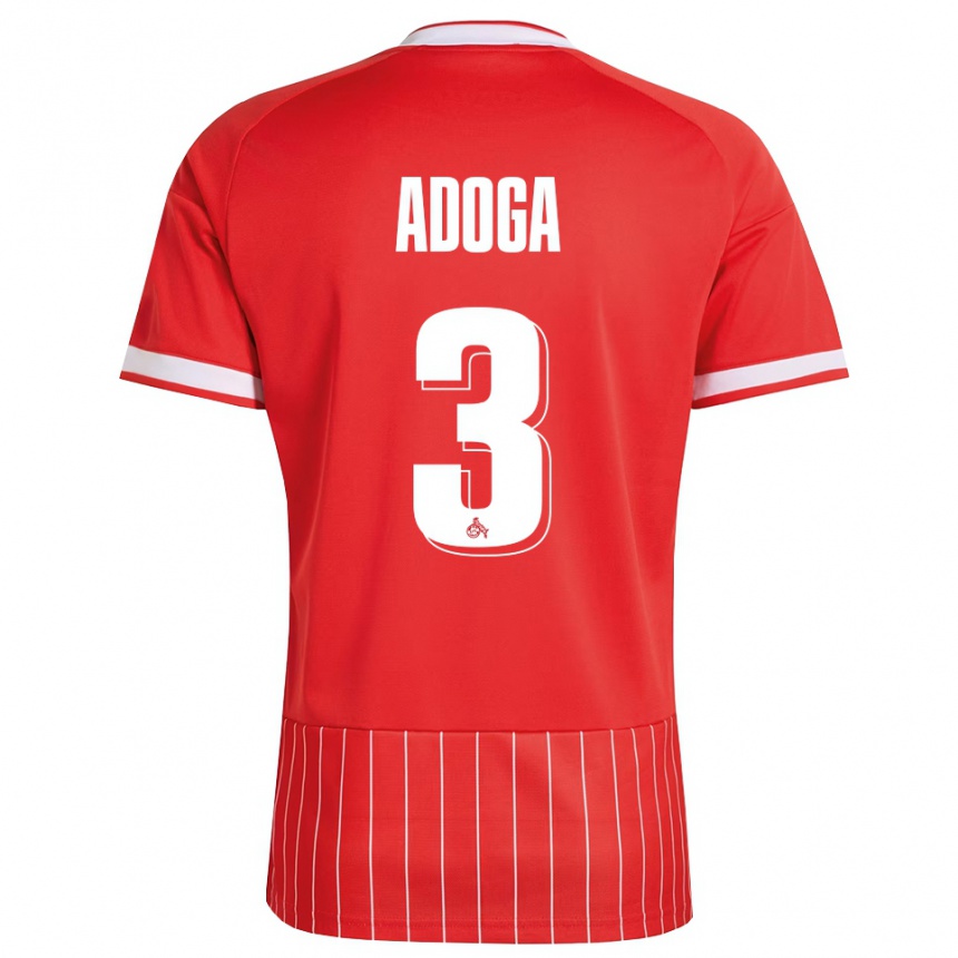 גברים כדורגל Brian Adoga #3 ירוק אדום לבן הרחק ג'רזי 2026/27