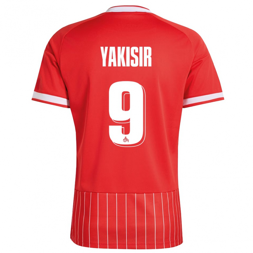 גברים כדורגל Emir-Ahmet Yakisir #9 ירוק אדום לבן הרחק ג'רזי 2026/27