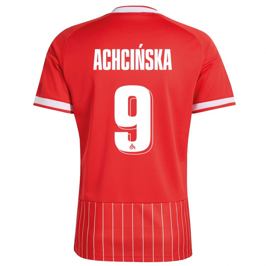 גברים כדורגל Adriana Achcińska #9 ירוק אדום לבן הרחק ג'רזי 2026/27