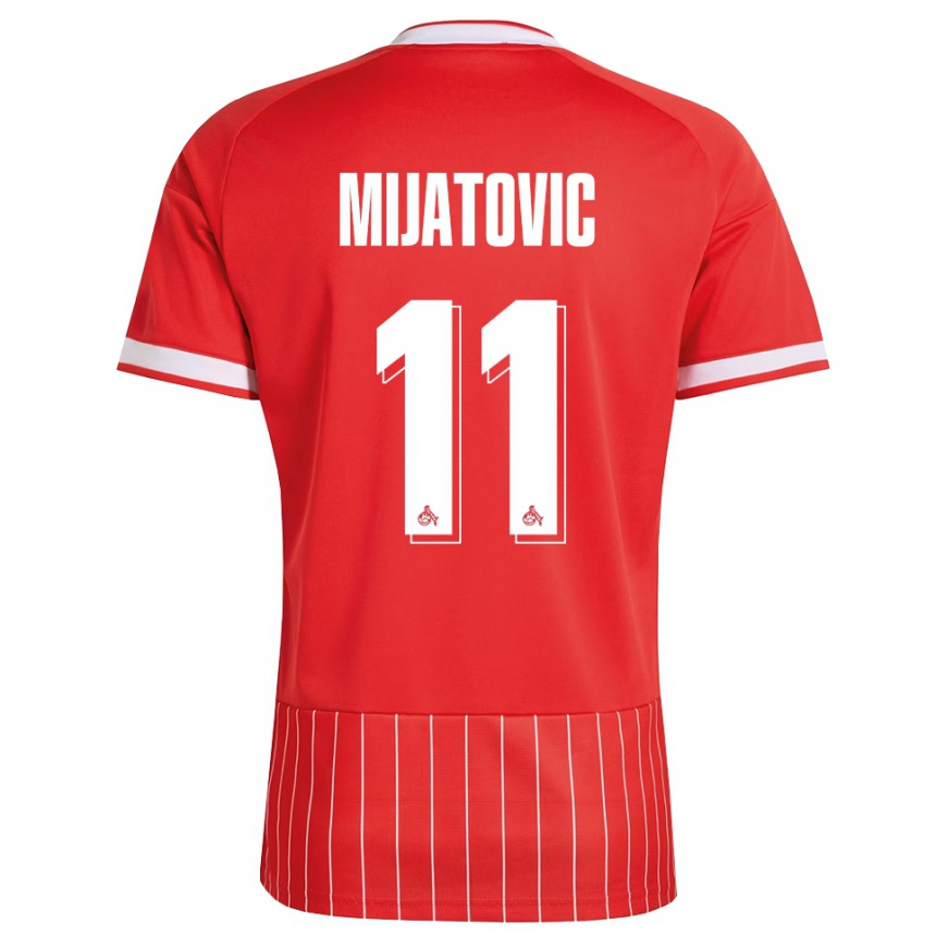 גברים כדורגל Luca Mijatovic #11 ירוק אדום לבן הרחק ג'רזי 2026/27
