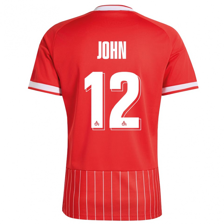 גברים כדורגל Neven John #12 ירוק אדום לבן הרחק ג'רזי 2026/27