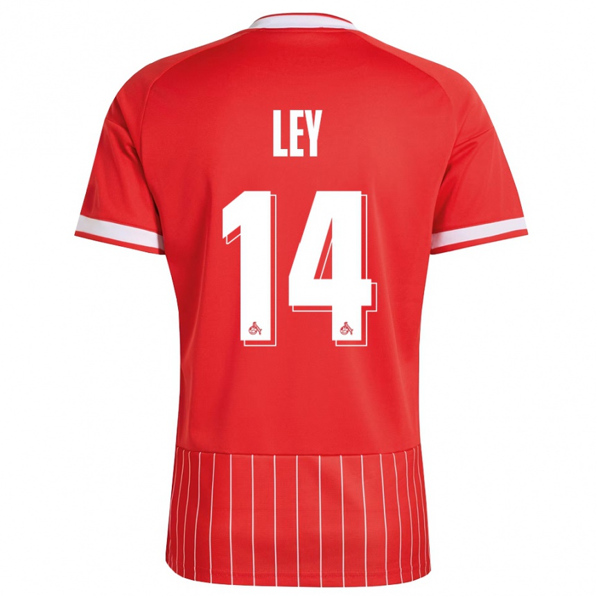 גברים כדורגל Benjamin Ley #14 ירוק אדום לבן הרחק ג'רזי 2026/27