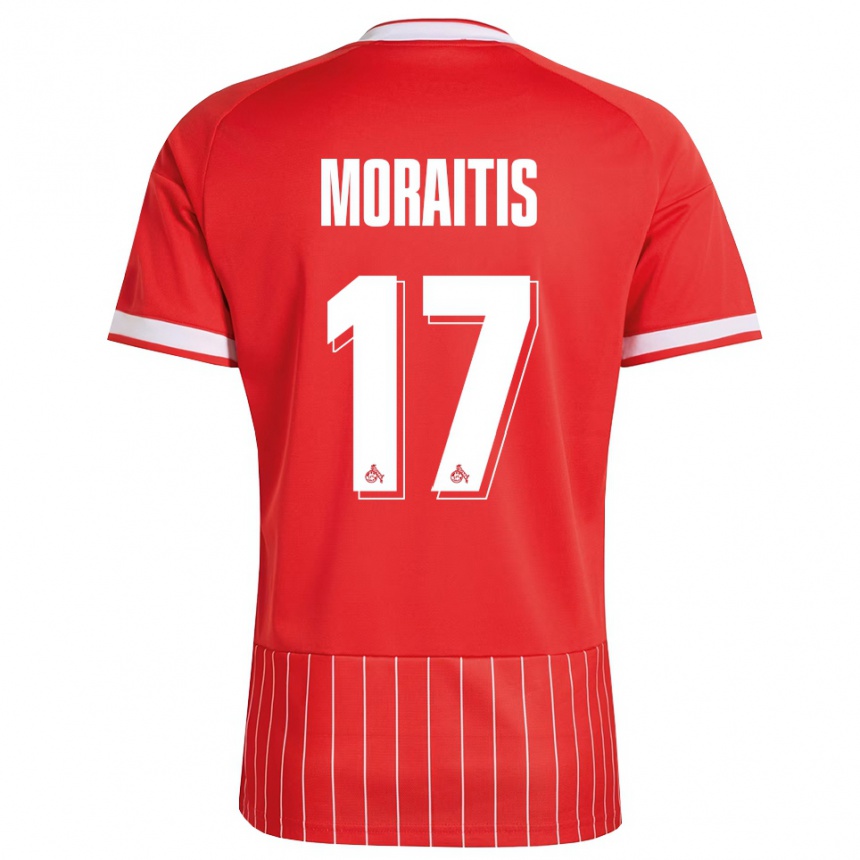 גברים כדורגל Victor Moraitis #17 ירוק אדום לבן הרחק ג'רזי 2026/27