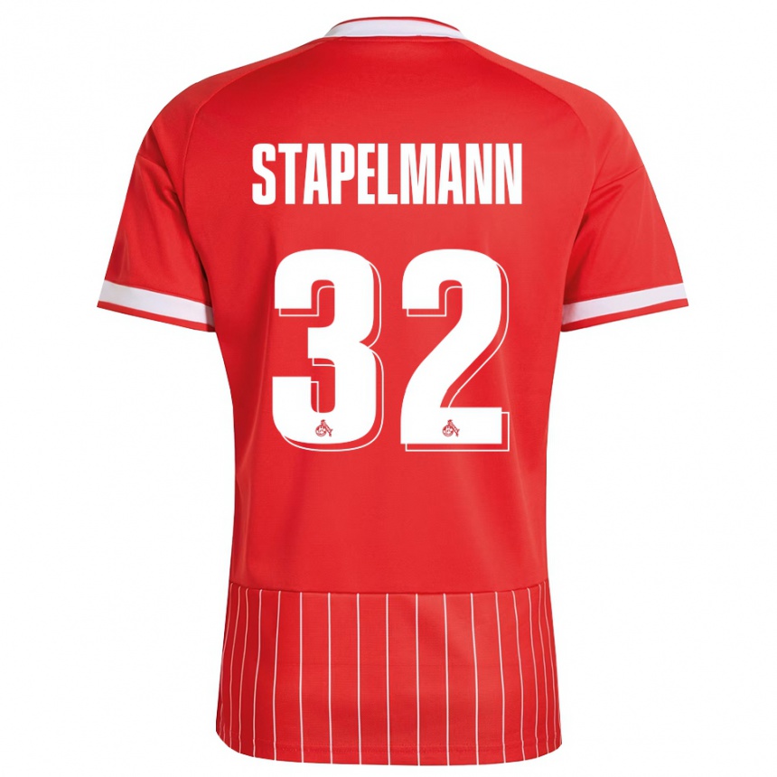 גברים כדורגל Luis Stapelmann #32 ירוק אדום לבן הרחק ג'רזי 2026/27