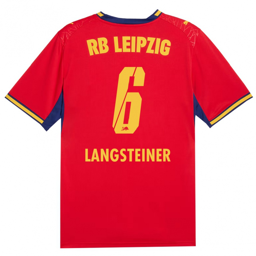 גברים כדורגל Toni Langsteiner #6 כחול מלכותי צהוב אדום הרחק ג'רזי 2026/27