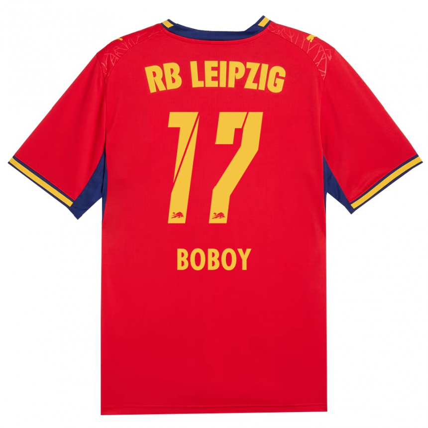 גברים כדורגל Delice Boboy #17 כחול מלכותי צהוב אדום הרחק ג'רזי 2026/27