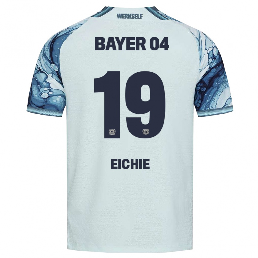 גברים כדורגל Isaiah Eichie #19 שחור ירוק כהה הרחק ג'רזי 2026/27