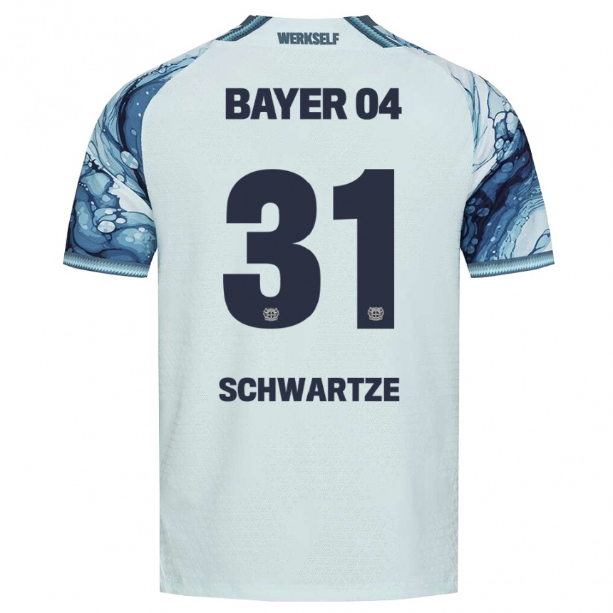 גברים כדורגל Paula Schwartze #31 שחור ירוק כהה הרחק ג'רזי 2026/27