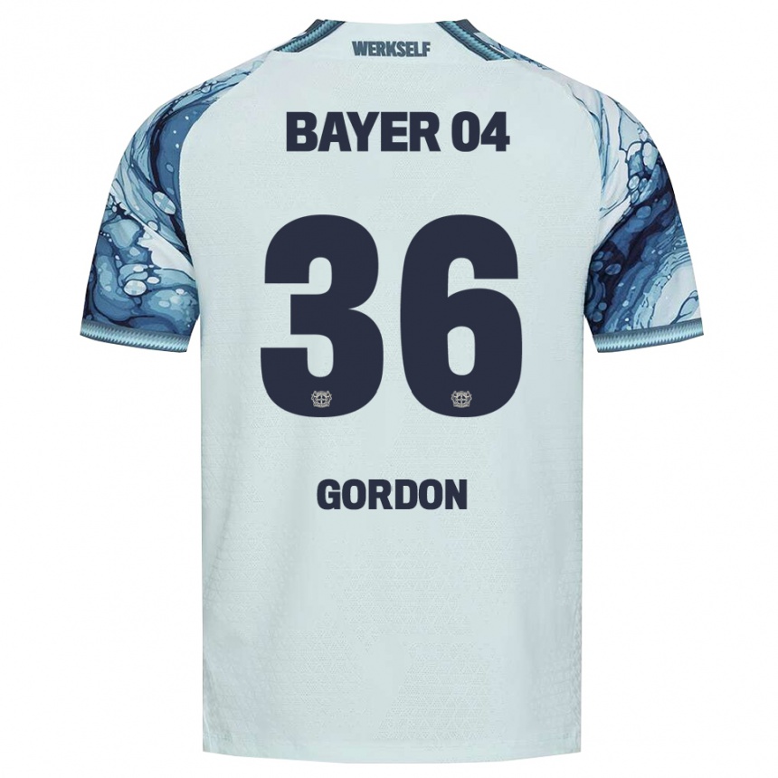 גברים כדורגל Max Gordon #36 שחור ירוק כהה הרחק ג'רזי 2026/27