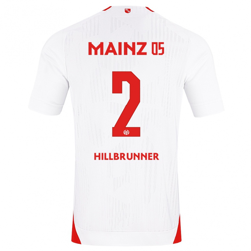 גברים כדורגל Fynn Hillbrunner #2 לבן אדום צהוב הרחק ג'רזי 2026/27