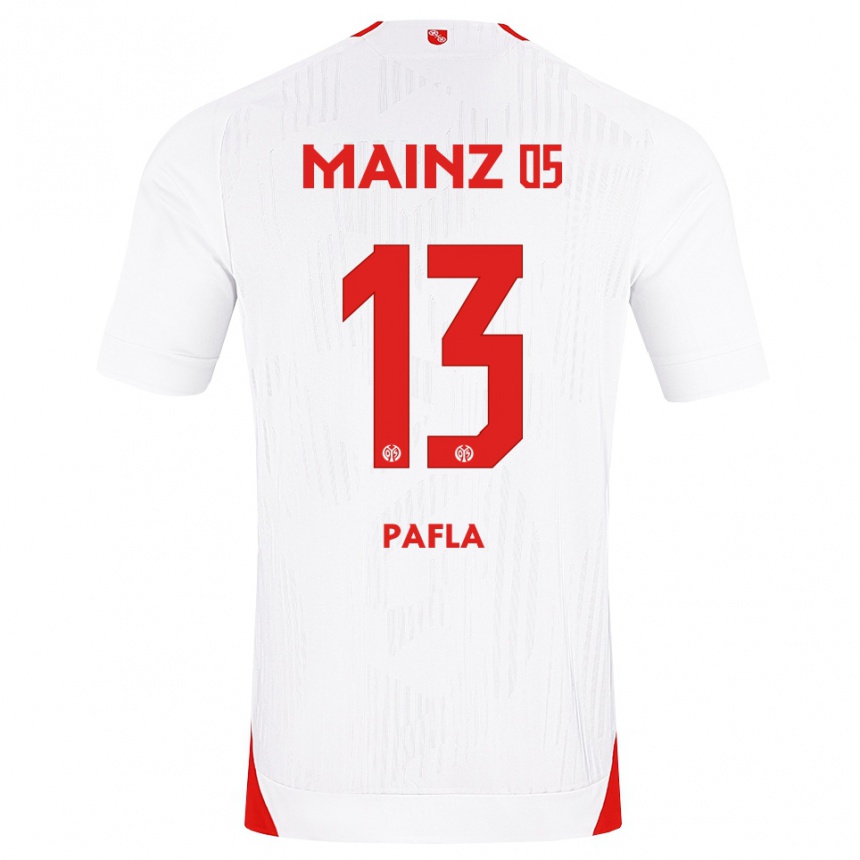 גברים כדורגל Noel Pafla #13 לבן אדום צהוב הרחק ג'רזי 2026/27