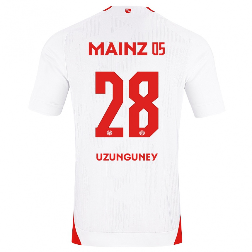 גברים כדורגל Ebru Uzungüney #28 לבן אדום צהוב הרחק ג'רזי 2026/27