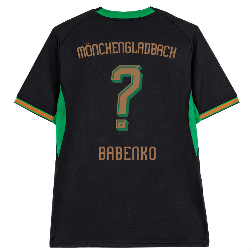 גברים כדורגל Artur Babenko #0 שחור כתום ירוק חום הרחק ג'רזי 2026/27