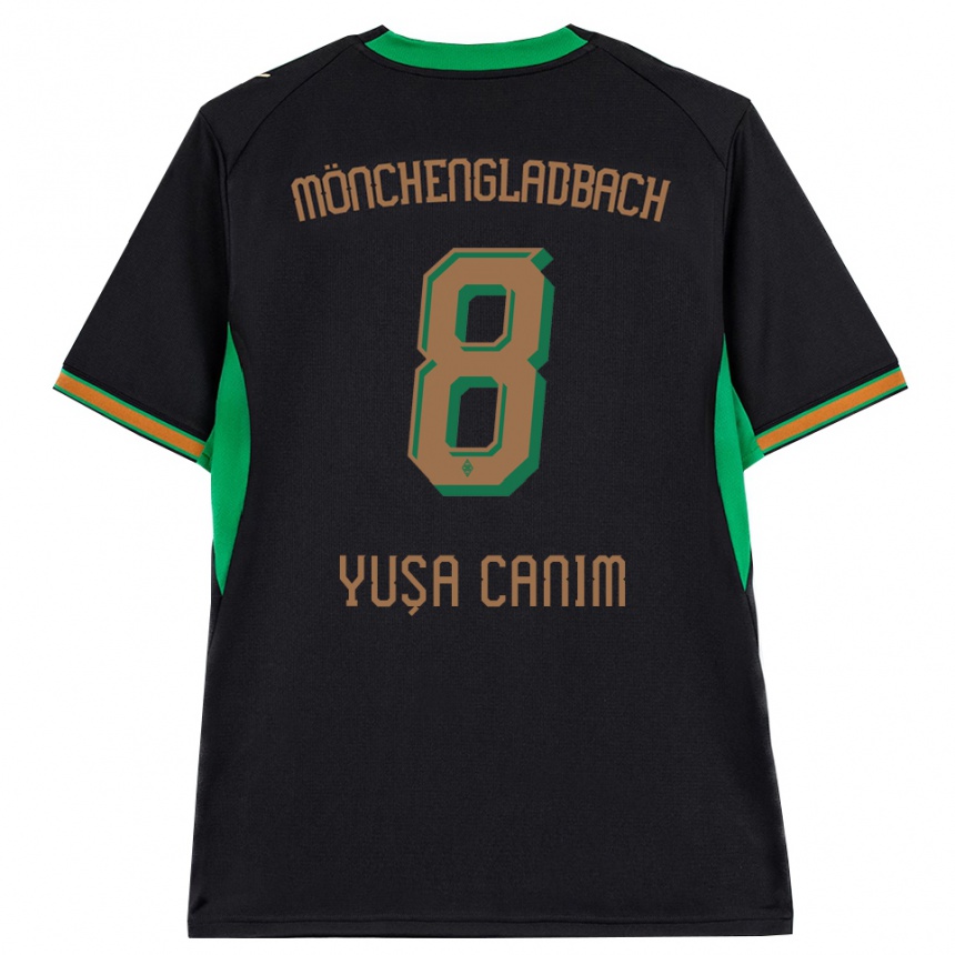 גברים כדורגל Salih Yuşa Canım #8 שחור כתום ירוק חום הרחק ג'רזי 2026/27