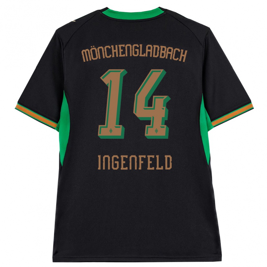גברים כדורגל Paul Ingenfeld #14 שחור כתום ירוק חום הרחק ג'רזי 2026/27