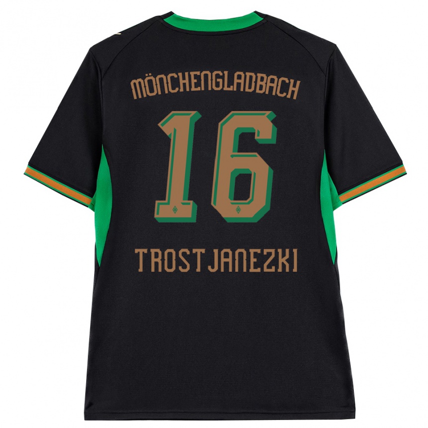 גברים כדורגל Noel Trostjanezki #16 שחור כתום ירוק חום הרחק ג'רזי 2026/27