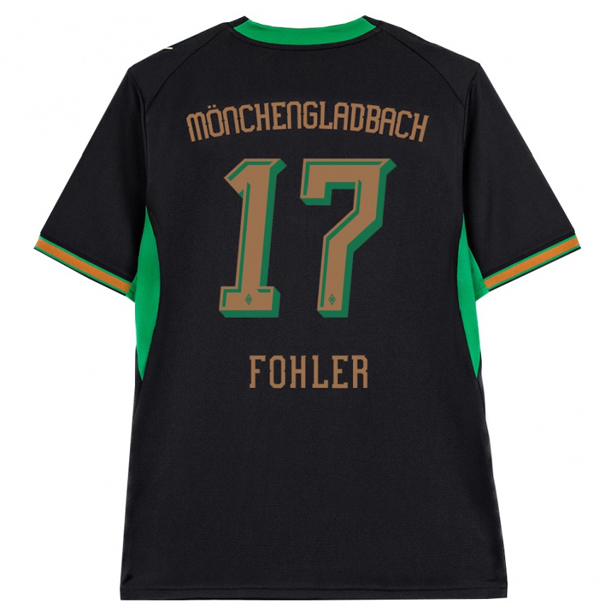 גברים כדורגל Selma Fohler #17 שחור כתום ירוק חום הרחק ג'רזי 2026/27