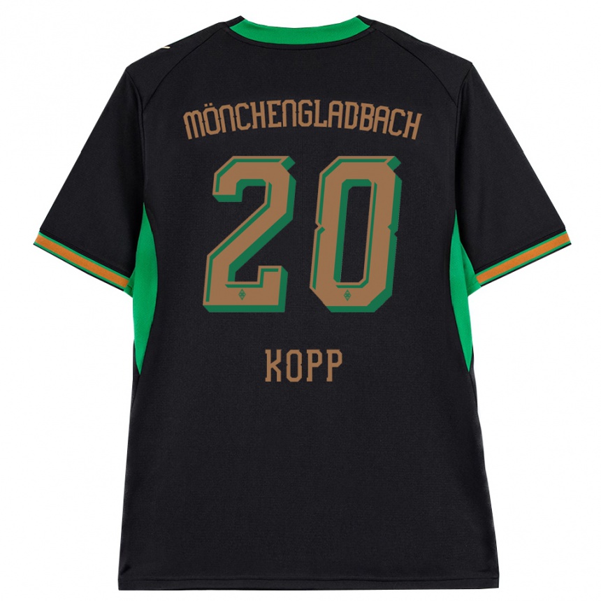 גברים כדורגל Leonie Köpp #20 שחור כתום ירוק חום הרחק ג'רזי 2026/27