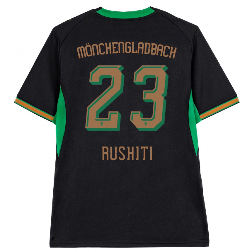 גברים כדורגל Diamant Rushiti #23 שחור כתום ירוק חום הרחק ג'רזי 2026/27