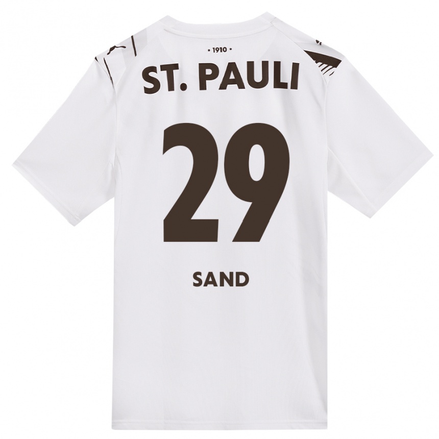 גברים כדורגל Christoffer Sand #29 קפה לבן אדום הרחק ג'רזי 2026/27 גברים כדורגל Christoffer Sand #29 קפה לבן אדום הרחק ג'רזי 2026/27