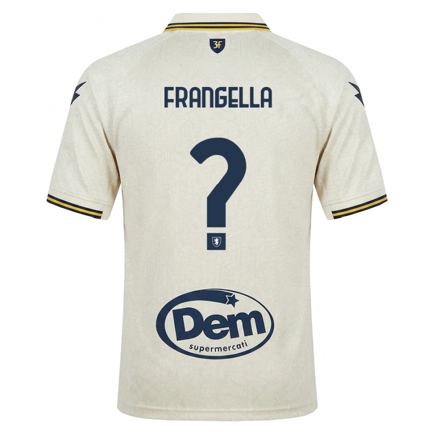 גברים כדורגל Francesco Frangella #0 תחרה ישנה צהוב שחור הרחק ג'רזי 2026/27