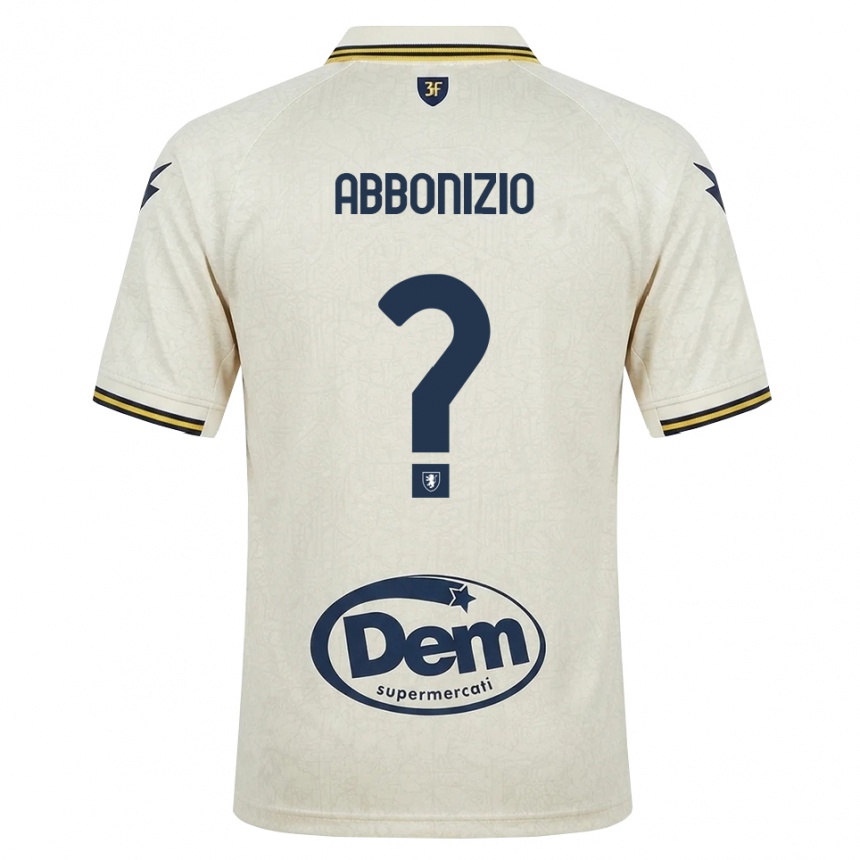 גברים כדורגל Diego Abbonizio #0 תחרה ישנה צהוב שחור הרחק ג'רזי 2026/27