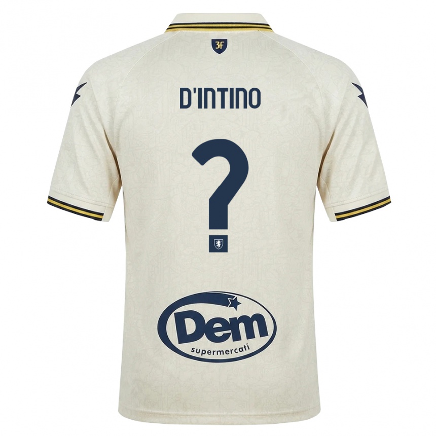 גברים כדורגל Damiano D'intino #0 תחרה ישנה צהוב שחור הרחק ג'רזי 2026/27