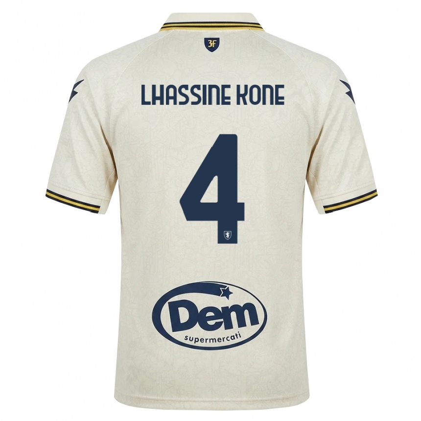 גברים כדורגל Ben Lhassine Kone #4 תחרה ישנה צהוב שחור הרחק ג'רזי 2026/27 גברים כדורגל Ben Lhassine Kone #4 תחרה ישנה צהוב שחור הרחק ג'רזי 2026/27