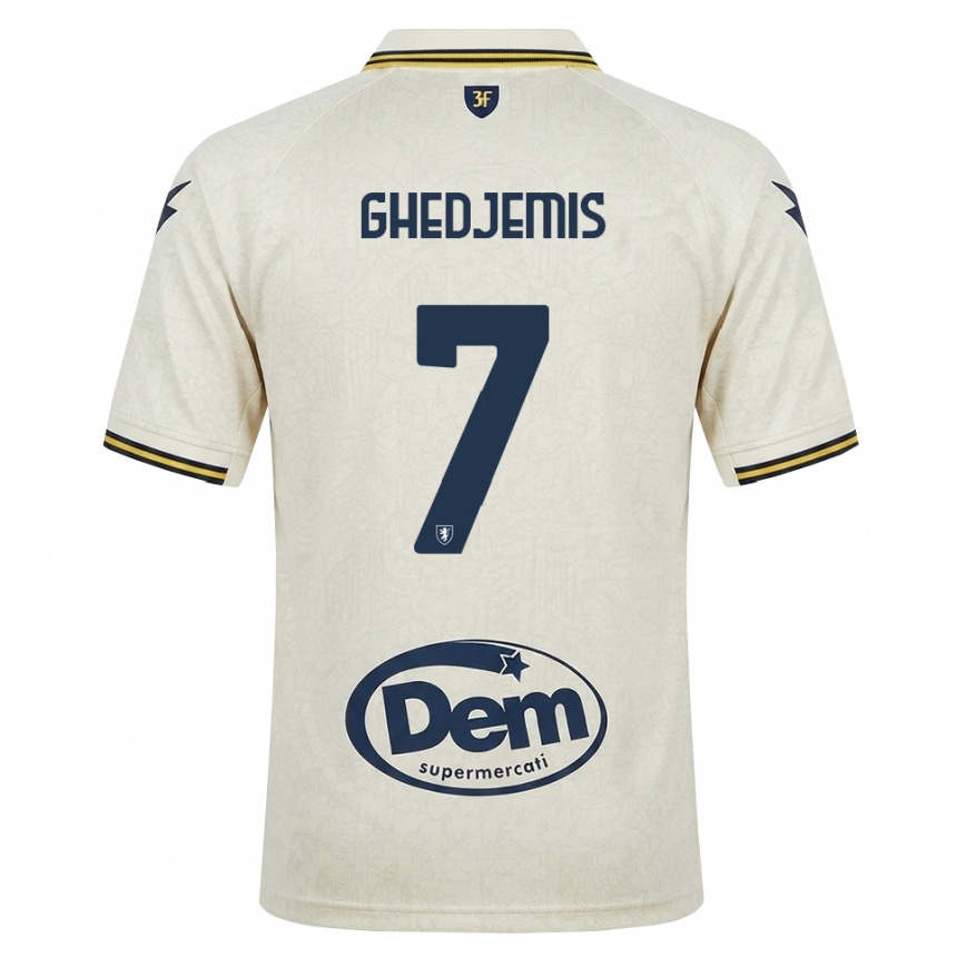 גברים כדורגל Farès Ghedjemis #7 תחרה ישנה צהוב שחור הרחק ג'רזי 2026/27