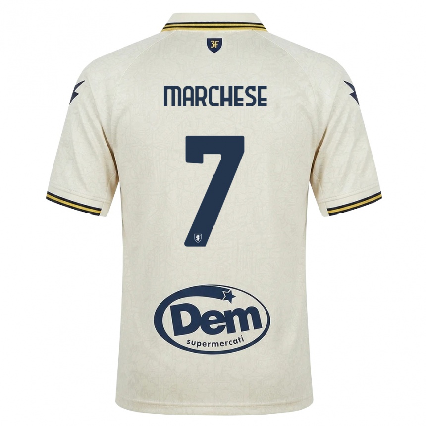 גברים כדורגל Carmelo Marchese #7 תחרה ישנה צהוב שחור הרחק ג'רזי 2026/27