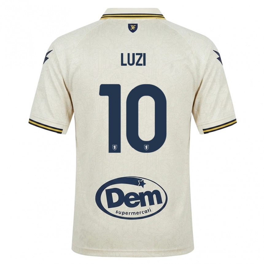 גברים כדורגל Daniel Luzi #10 תחרה ישנה צהוב שחור הרחק ג'רזי 2026/27