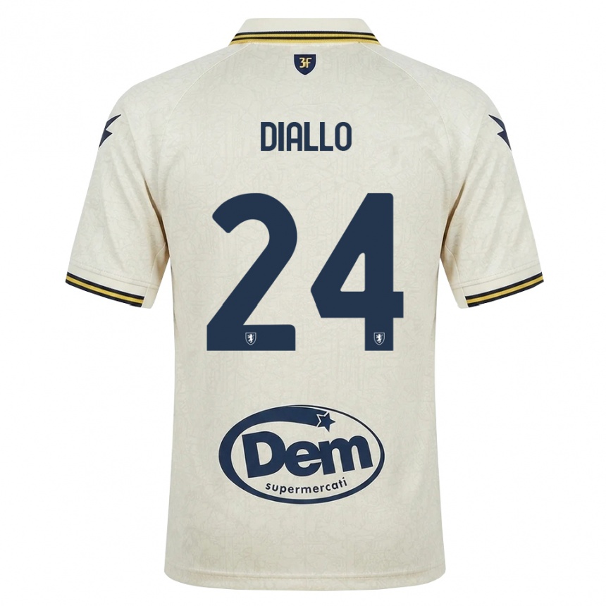 גברים כדורגל Abdoul Diallo #24 תחרה ישנה צהוב שחור הרחק ג'רזי 2026/27