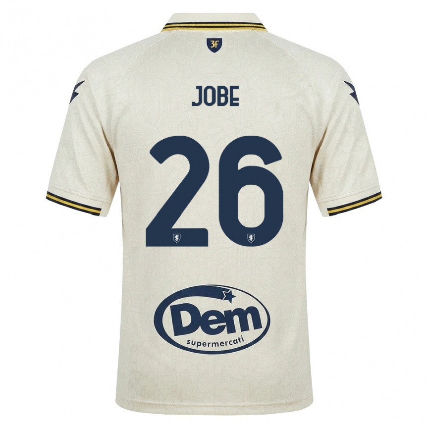 גברים כדורגל Amadou Jobe #26 תחרה ישנה צהוב שחור הרחק ג'רזי 2026/27