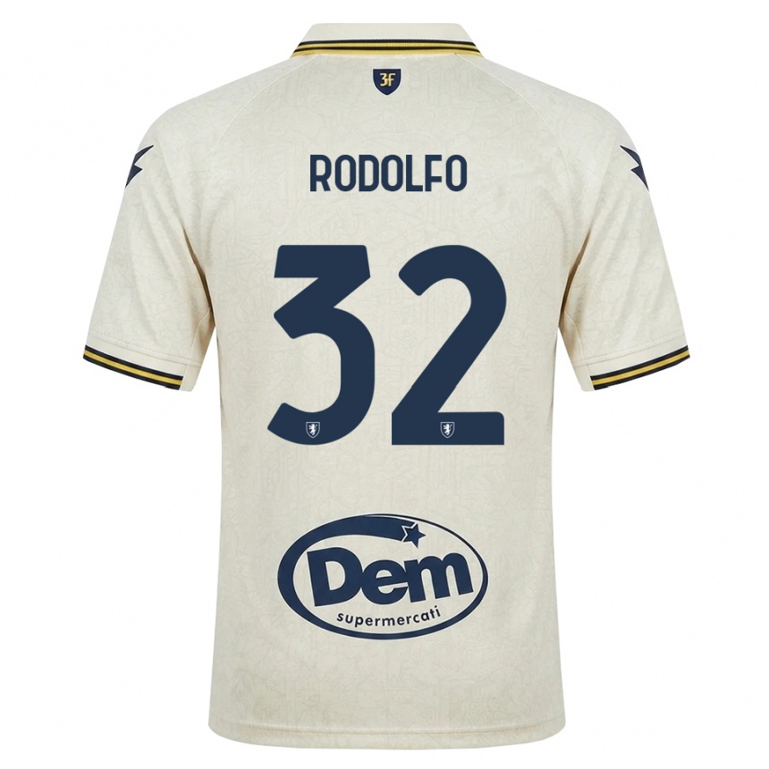 גברים כדורגל Luca Rodolfo #32 תחרה ישנה צהוב שחור הרחק ג'רזי 2026/27