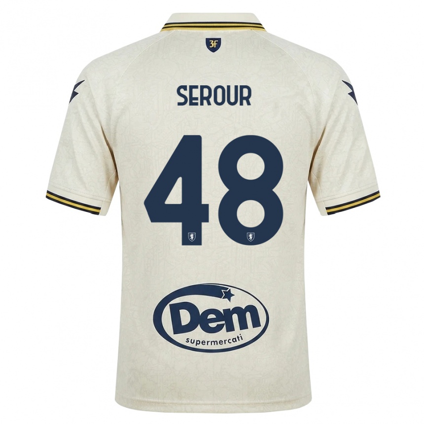 גברים כדורגל Mohamed Serour #48 תחרה ישנה צהוב שחור הרחק ג'רזי 2026/27