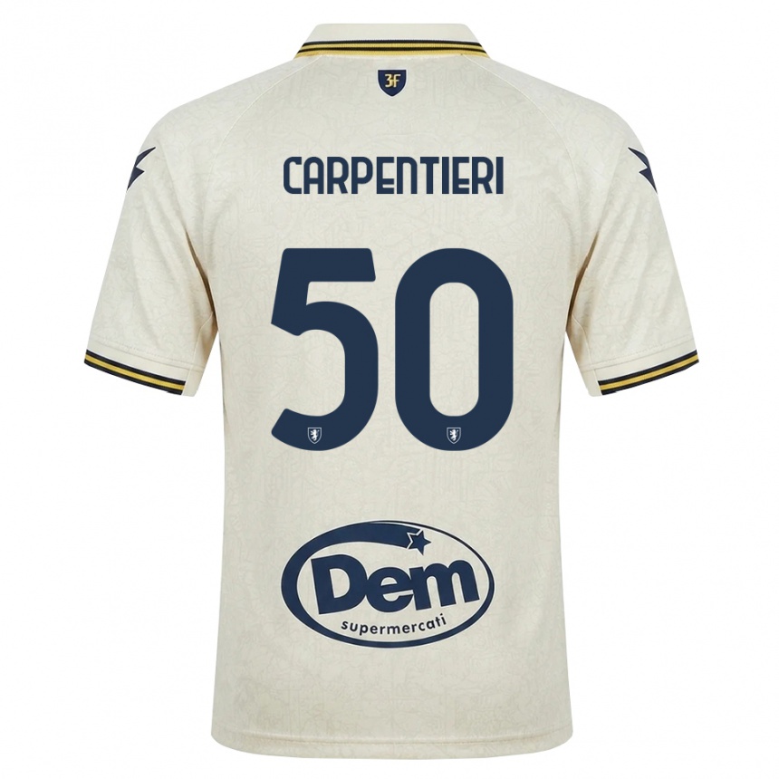 גברים כדורגל Christian Carpentieri #50 תחרה ישנה צהוב שחור הרחק ג'רזי 2026/27