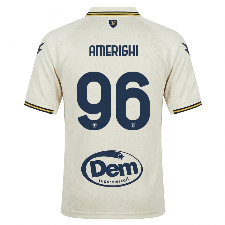 גברים כדורגל Igor Amerighi #96 תחרה ישנה צהוב שחור הרחק ג'רזי 2026/27
