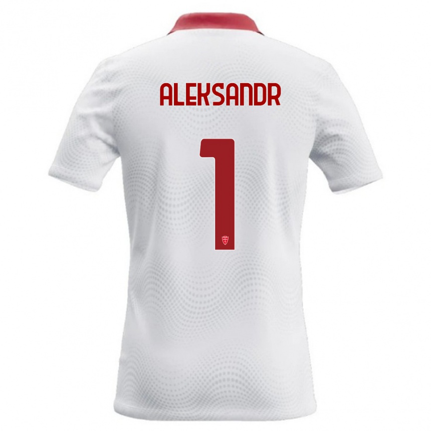 גברים כדורגל Aleksandr Ballabio #1 לבן אדום הרחק ג'רזי 2026/27