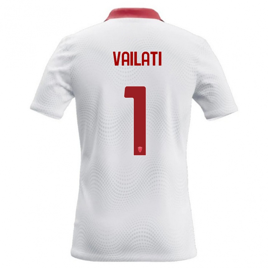 גברים כדורגל Andrea Vailati #1 לבן אדום הרחק ג'רזי 2026/27
