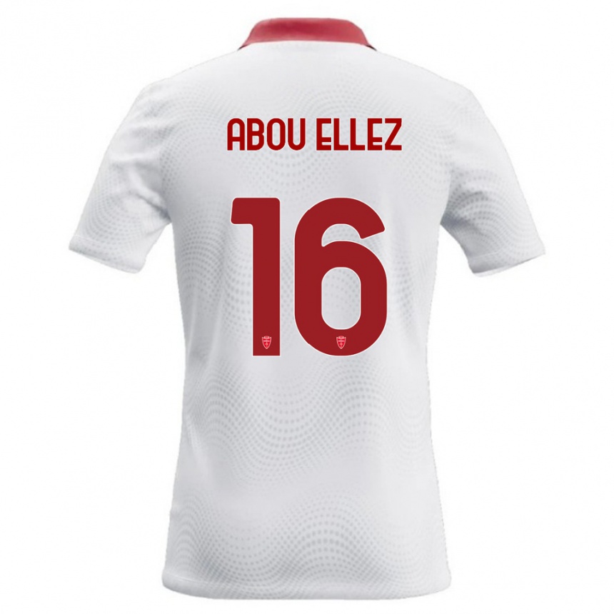 גברים כדורגל Amir Abou Ellez #16 לבן אדום הרחק ג'רזי 2026/27