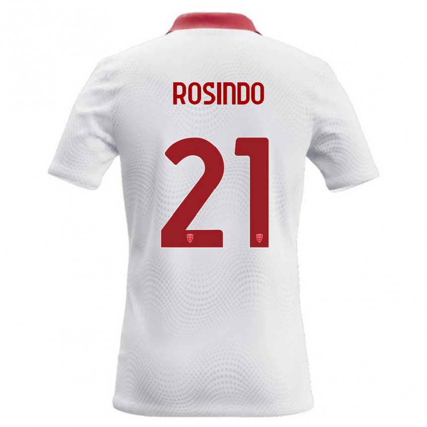 גברים כדורגל Rosindo Zanni #21 לבן אדום הרחק ג'רזי 2026/27