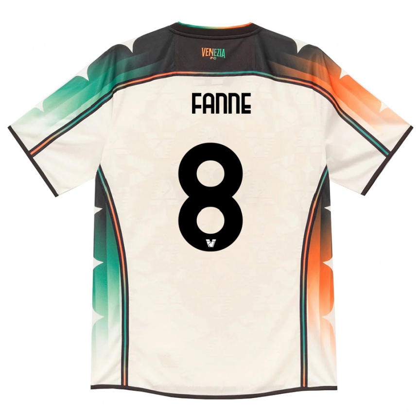 גברים כדורגל Lamine Fanne #8 תחרה ישנה כתום ירוק הרחק ג'רזי 2026/27