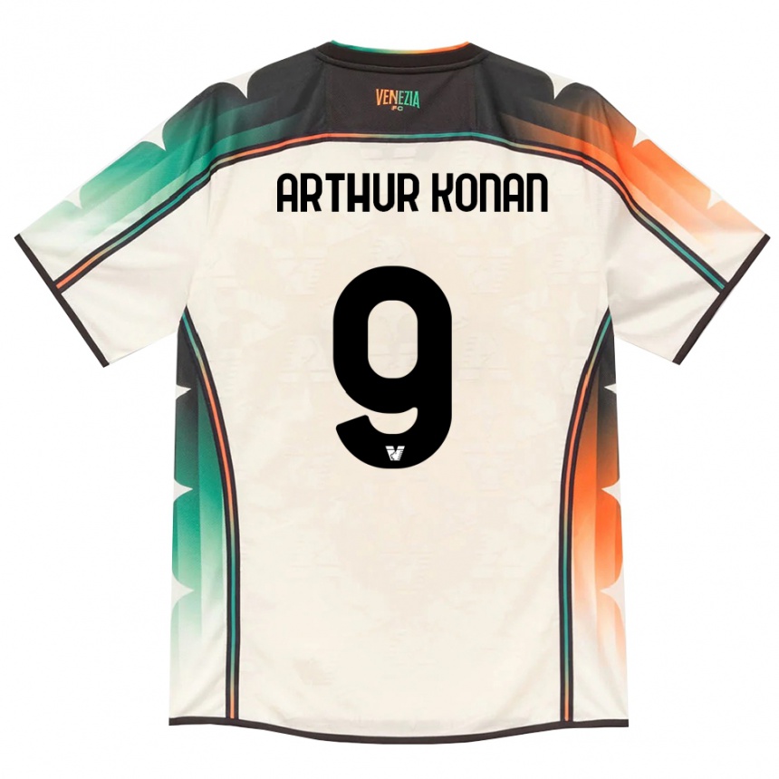 גברים כדורגל Demoye Arthur Konan #9 תחרה ישנה כתום ירוק הרחק ג'רזי 2026/27