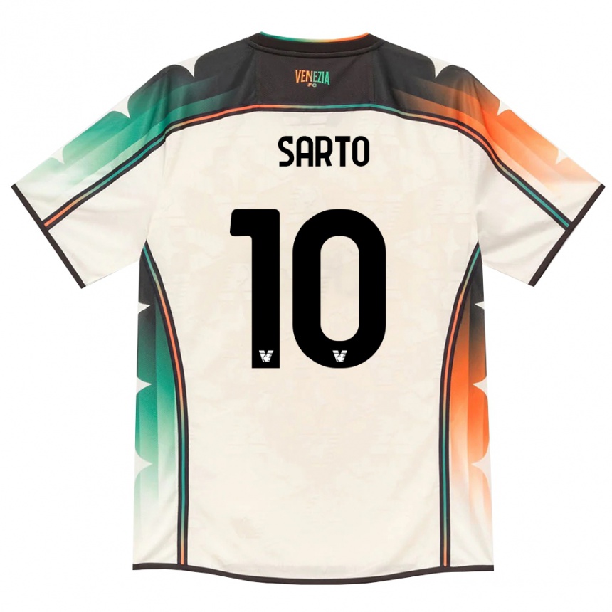 גברים כדורגל Gabriel Sarto #10 תחרה ישנה כתום ירוק הרחק ג'רזי 2026/27