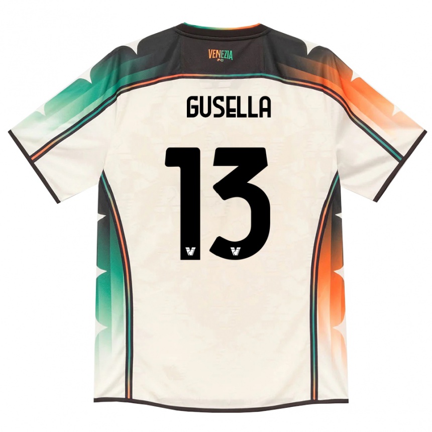 גברים כדורגל Pietro Gusella #13 תחרה ישנה כתום ירוק הרחק ג'רזי 2026/27