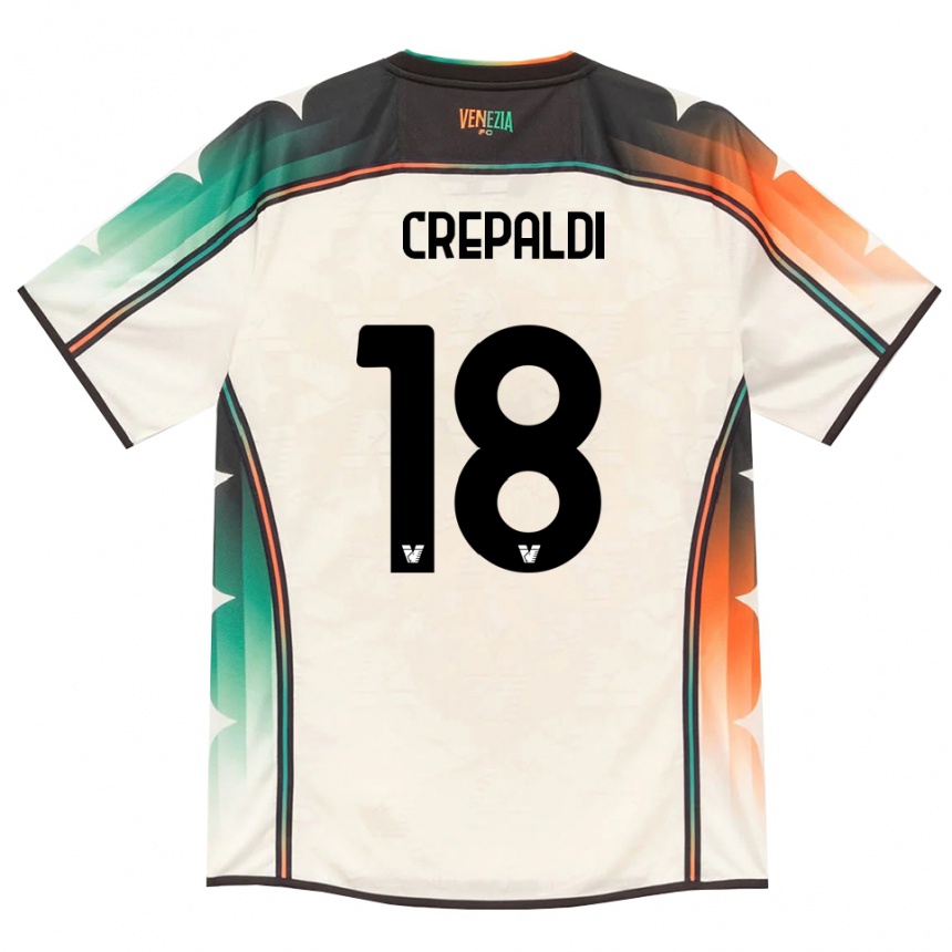 גברים כדורגל Nicolò Crepaldi #18 תחרה ישנה כתום ירוק הרחק ג'רזי 2026/27