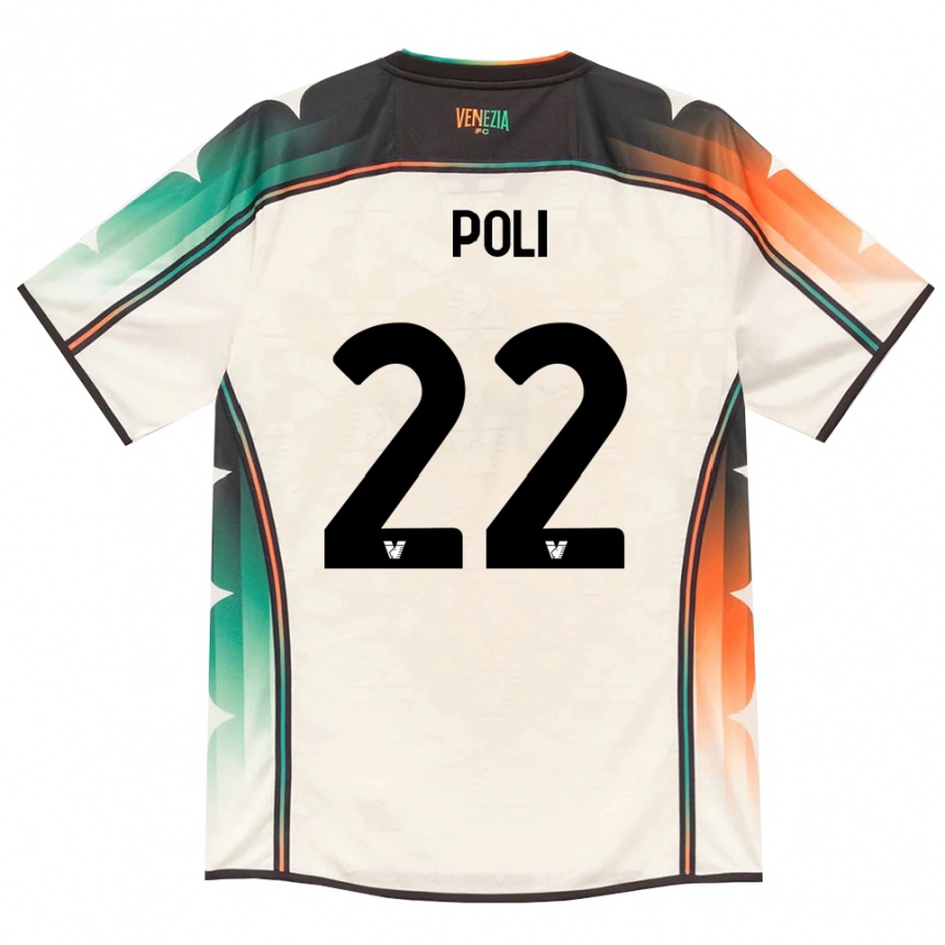 גברים כדורגל Elena Poli #22 תחרה ישנה כתום ירוק הרחק ג'רזי 2026/27